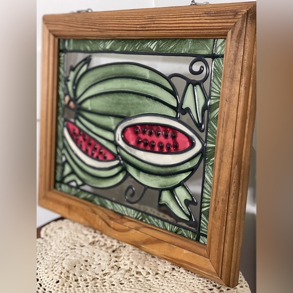 Farmhouse faux stained glass! Beautiful watermelon picture! - Picture 6 of 6